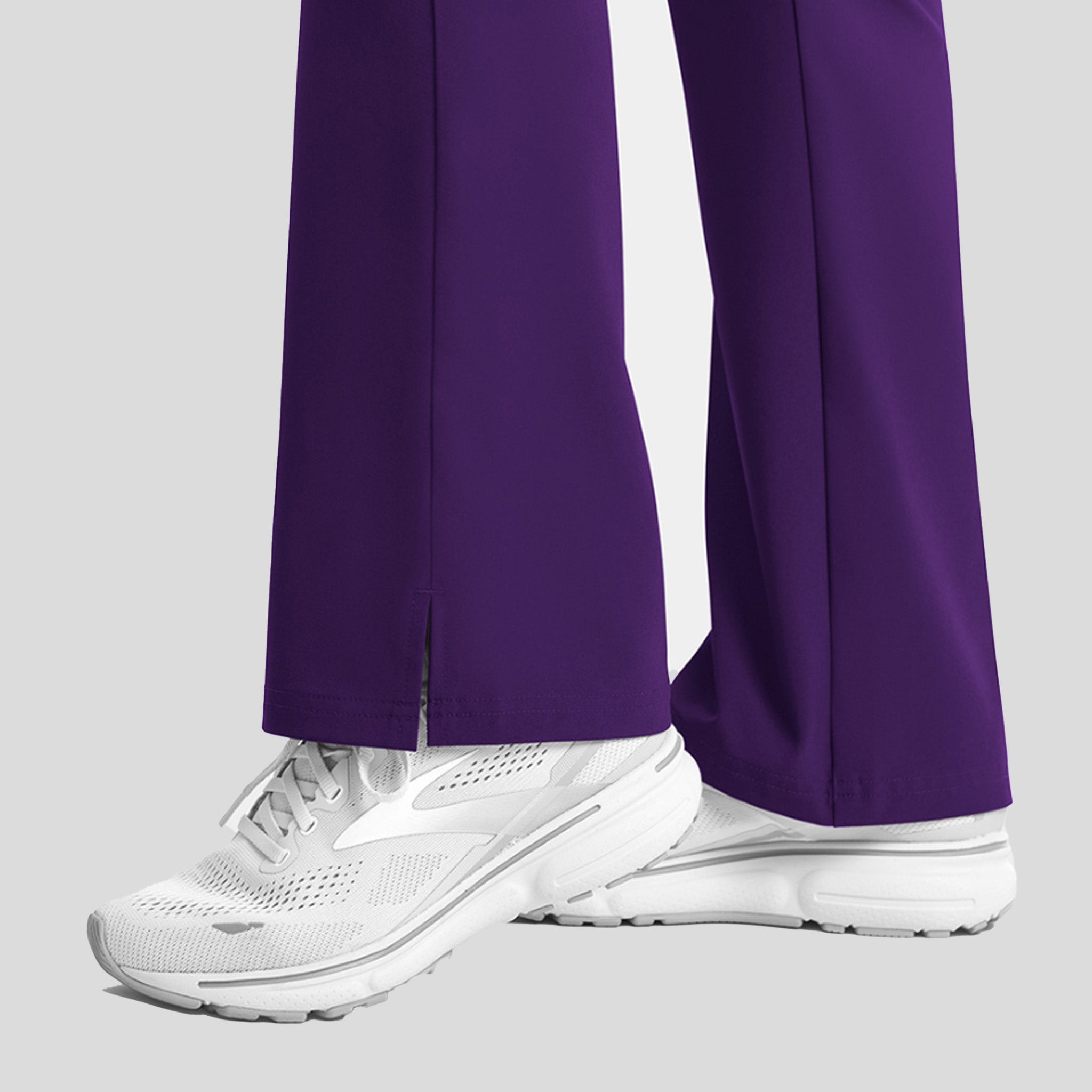 Womenโs Yoga Waistband Flare Pant | Eggplant
