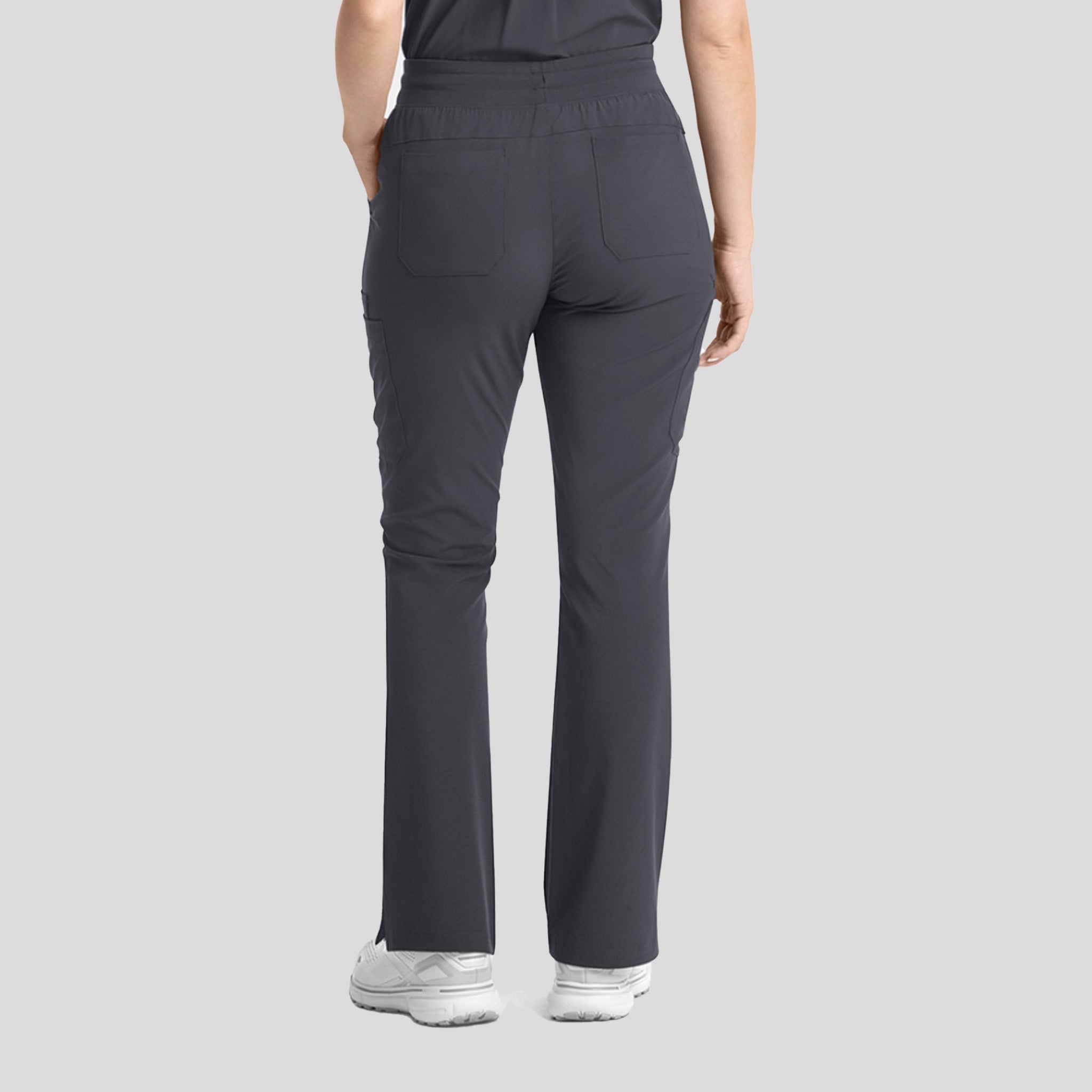 Womenโs Yoga Waistband Flare Pant | Pewter