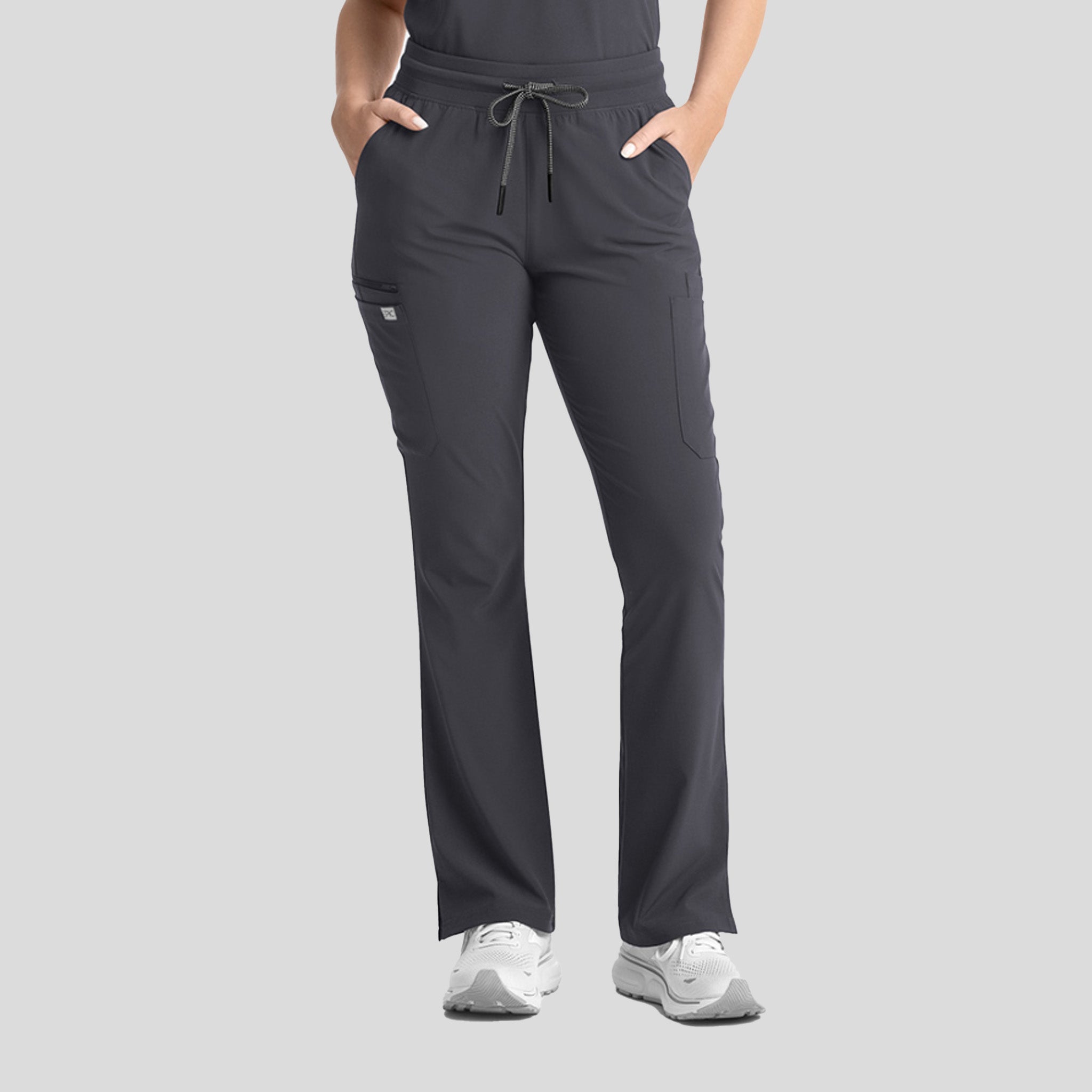 Womenโs Yoga Waistband Flare Pant | Pewter