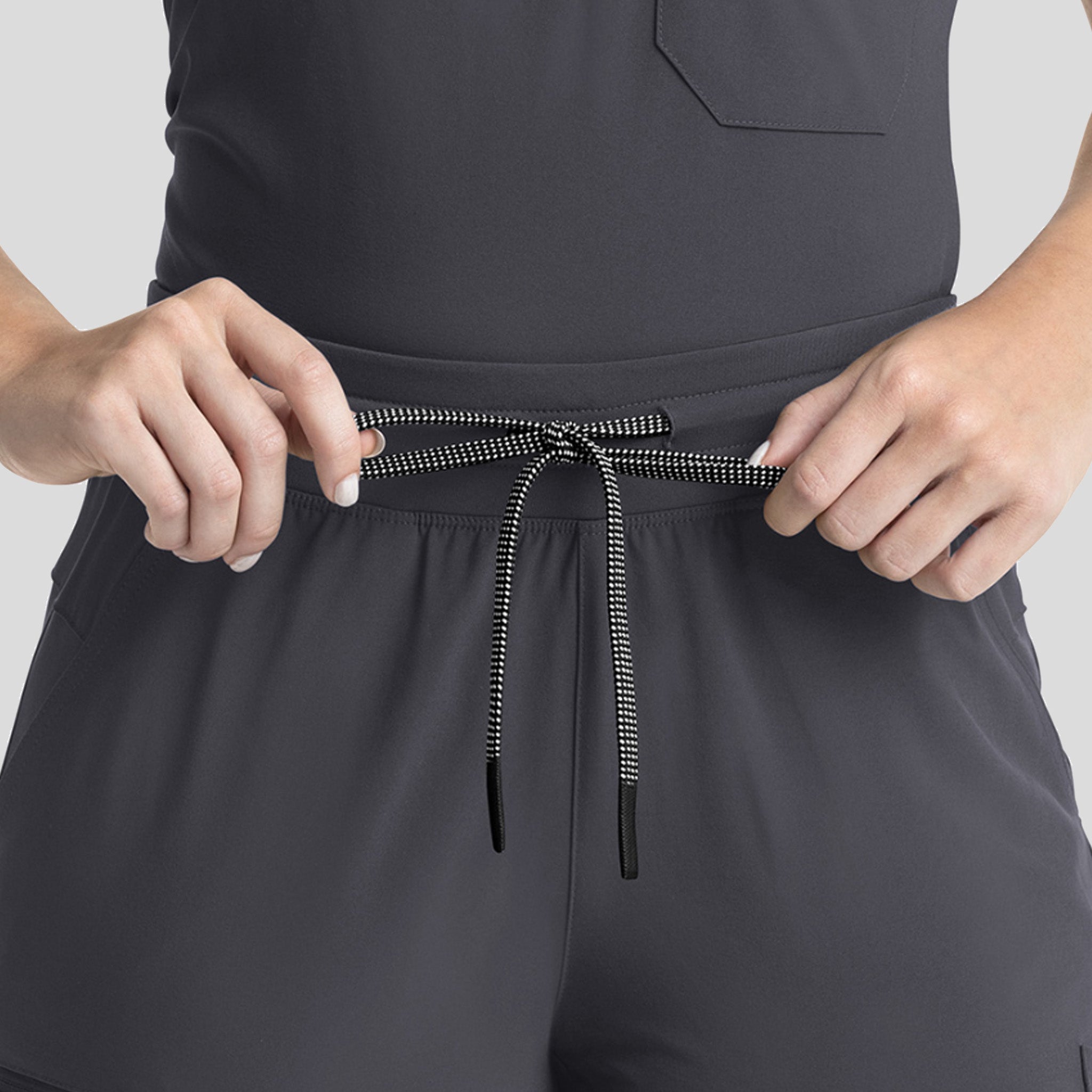 Womenโs Yoga Waistband Flare Pant | Pewter