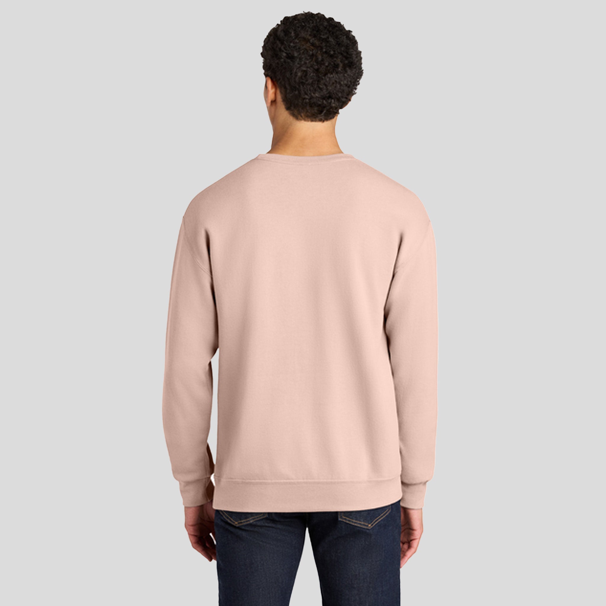 Ultimateโข Unisex CVC Ring Spun Crewneck Sweatshirt | Blush Pink