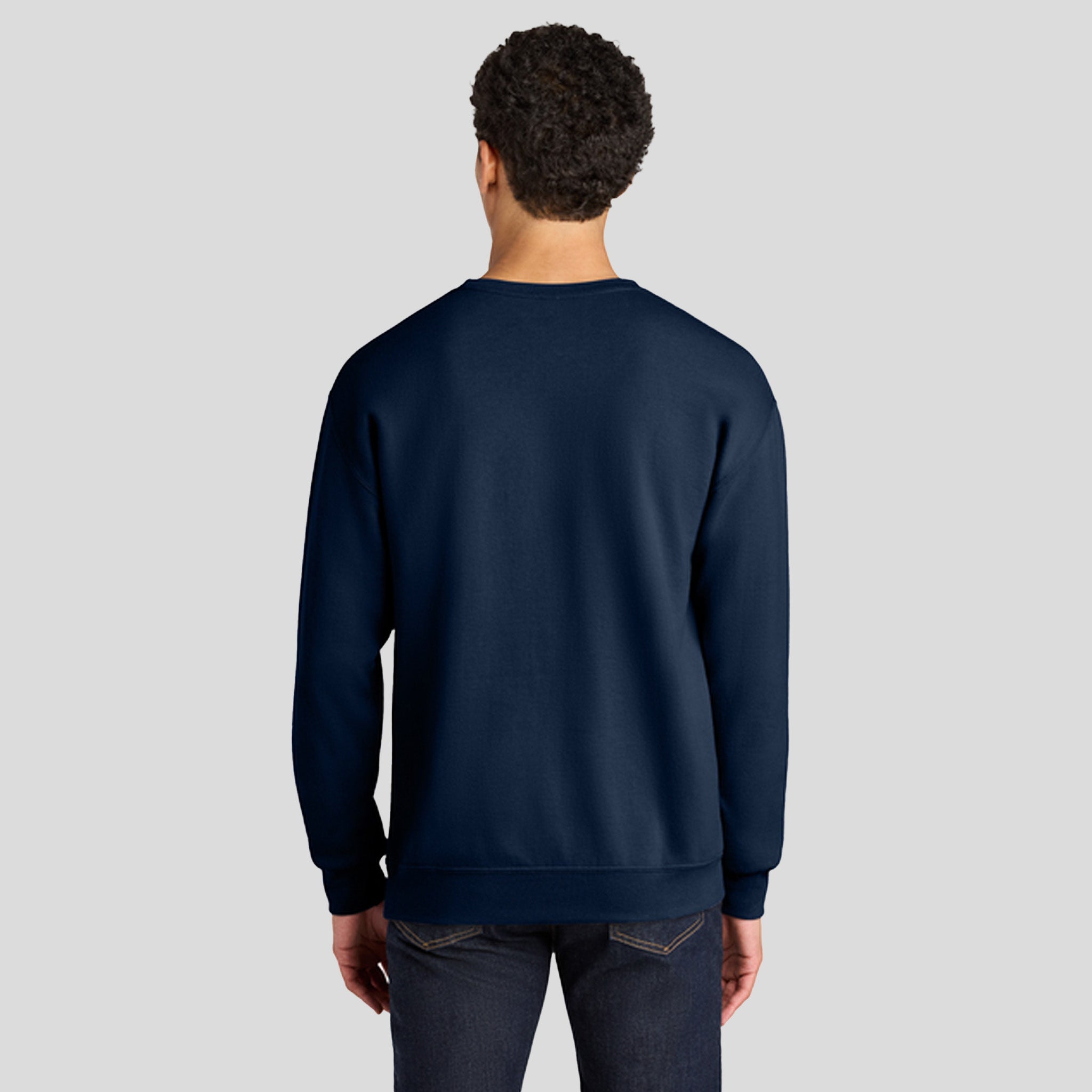 Ultimateโข Unisex CVC Ring Spun Crewneck Sweatshirt | J. Navy