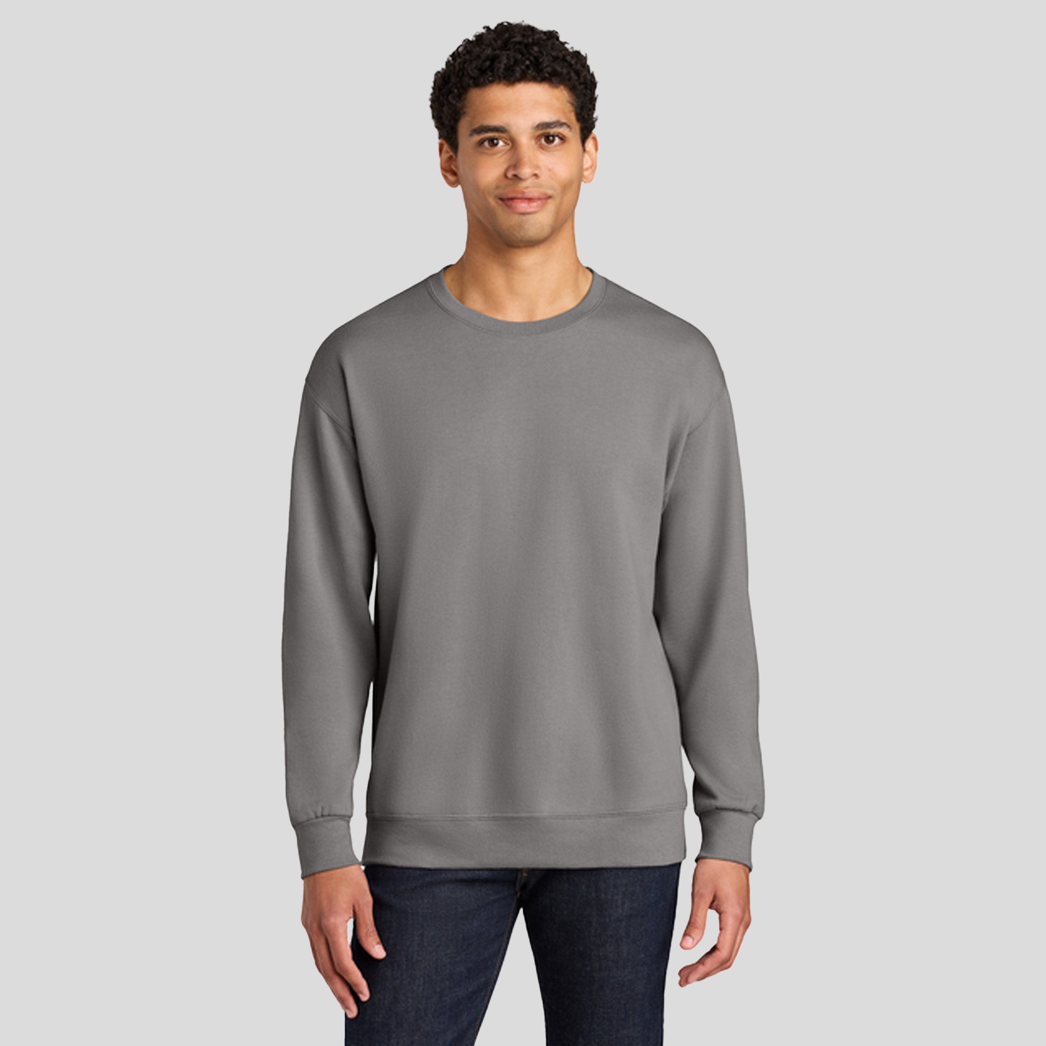 Ultimateโข Unisex CVC Ring Spun Crewneck Sweatshirt | Rock