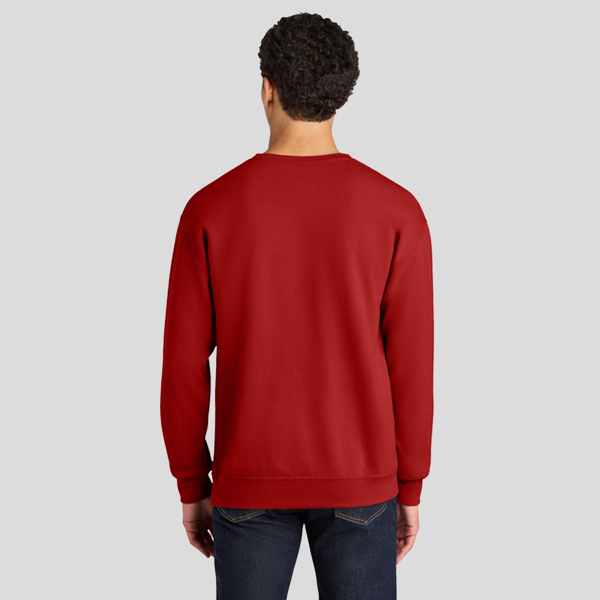 Ultimateโข Unisex CVC Ring Spun Crewneck Sweatshirt | True Red