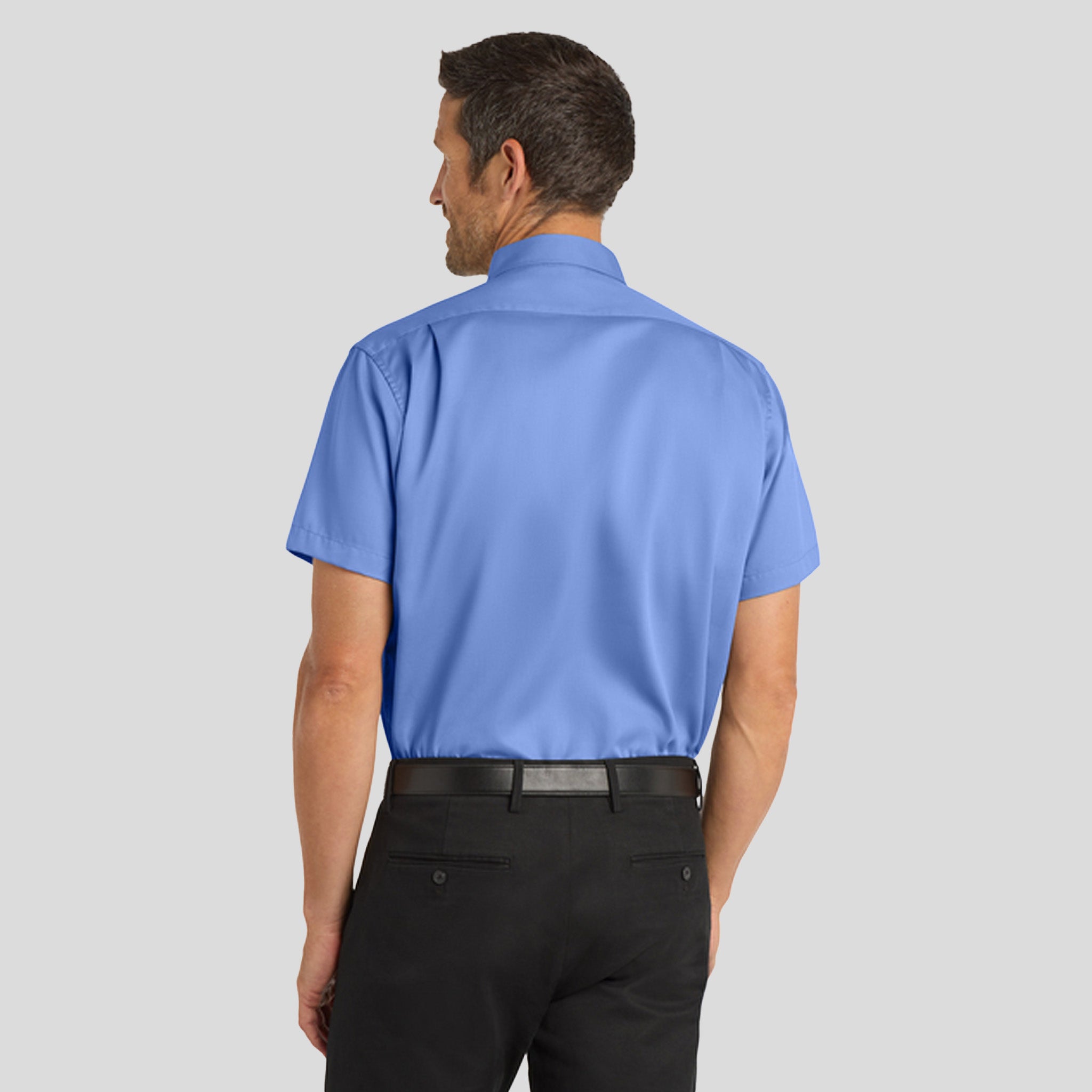 Men's Short Sleeve SuperProโข Twill Shirt | Ultramarine Blue